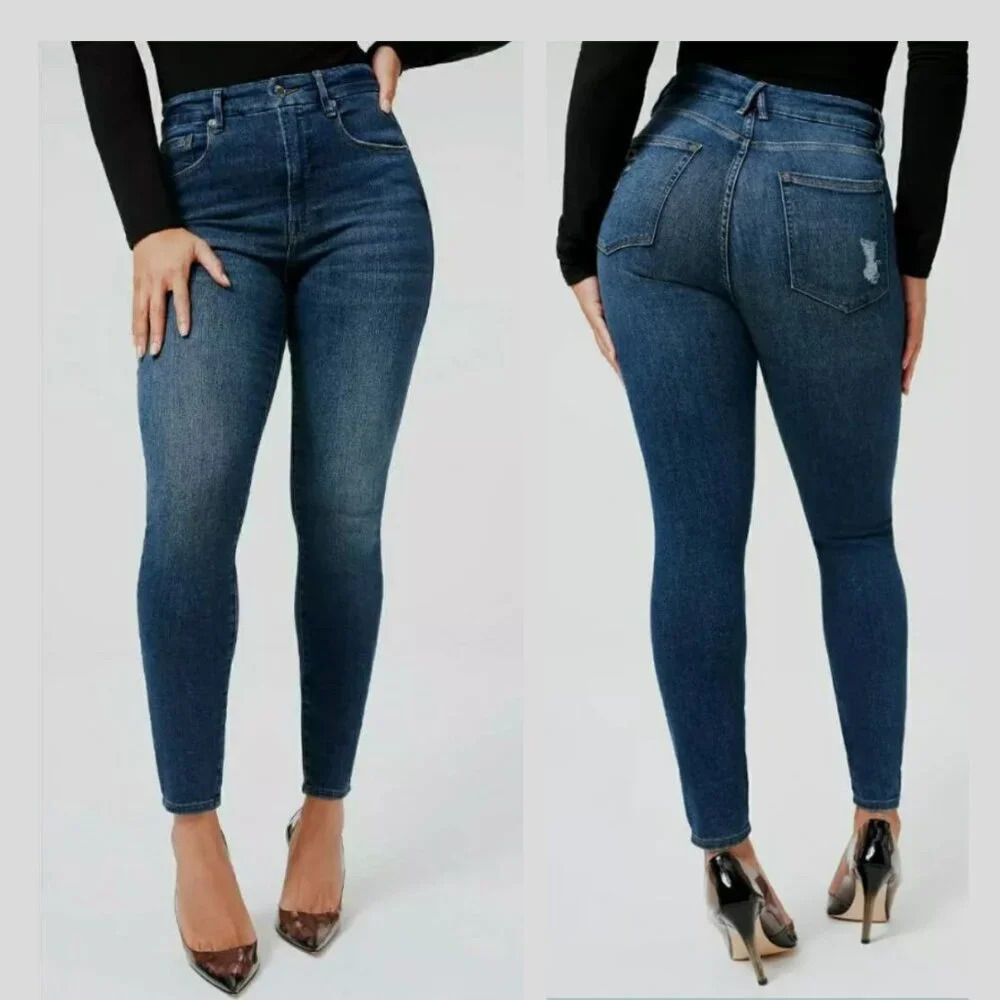 Good Americangood legs High Waisted Skinny Jeans Blue 21192